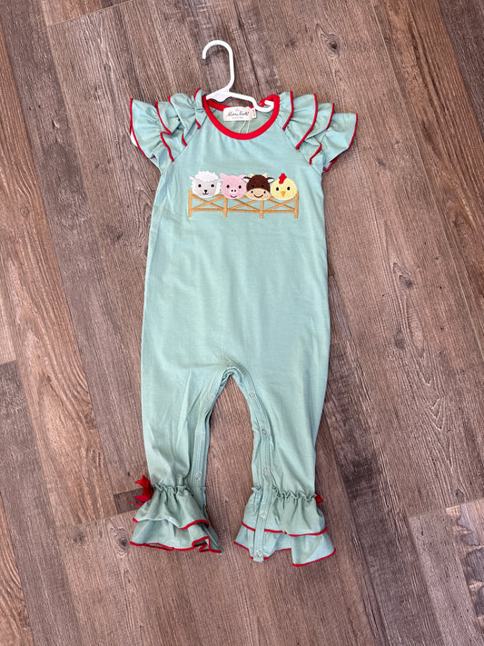 Baby Farm friends romper