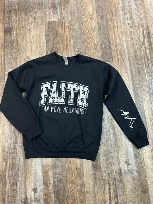 Faith Can Move Mountains Crewneck