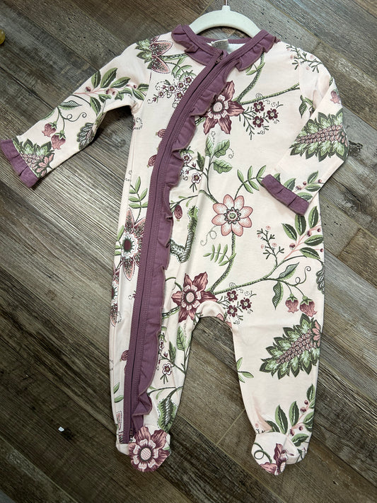 Jay Floral Bamboo Zipper Romper