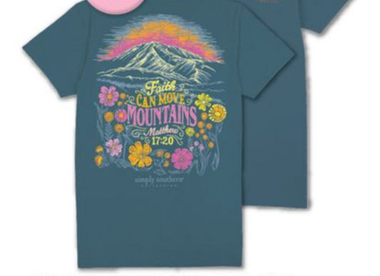 Faith Can Move Mountains Simply Southern Short Sleeve